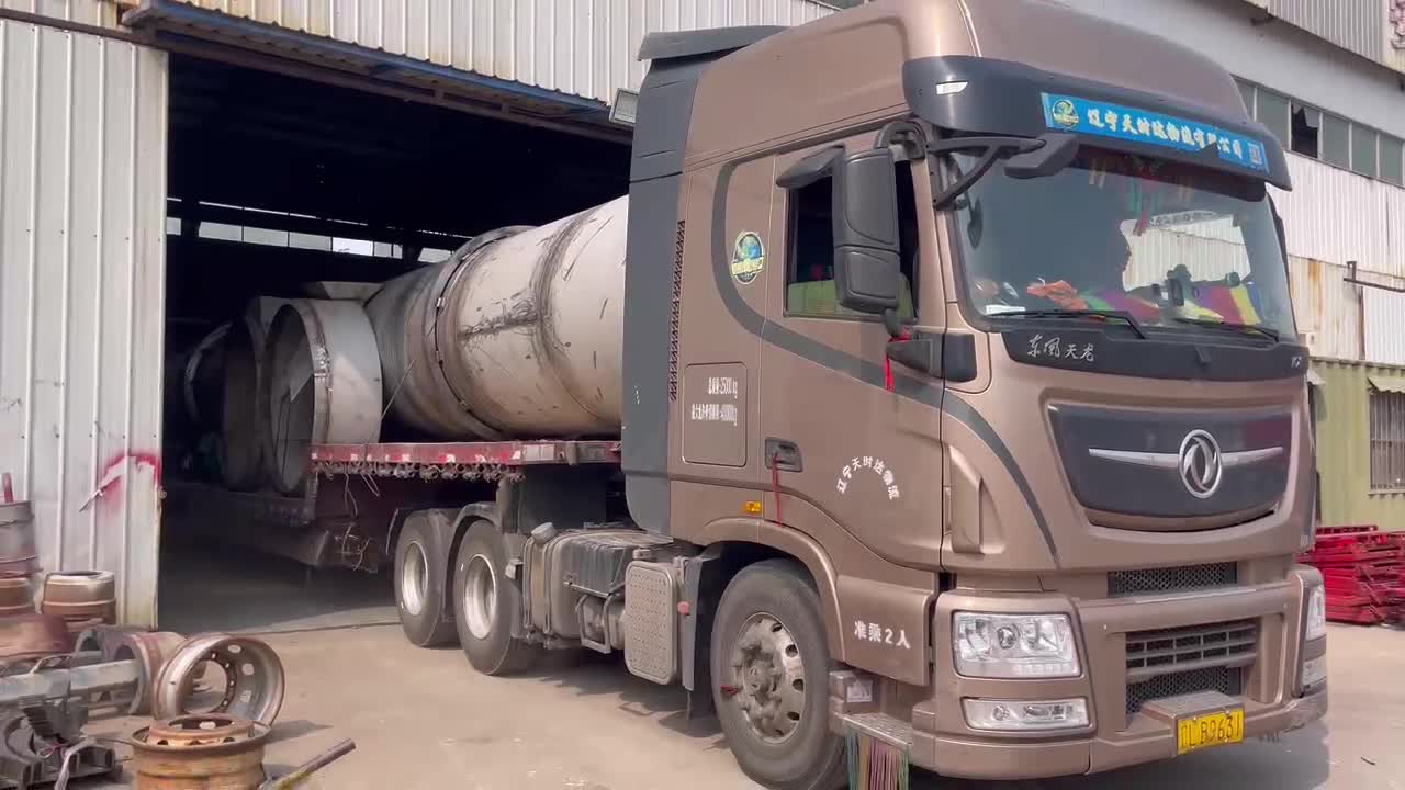 二手河沙滚筒烘干机 煤泥沙子内热式烘干碳渣设备机械 规格可选