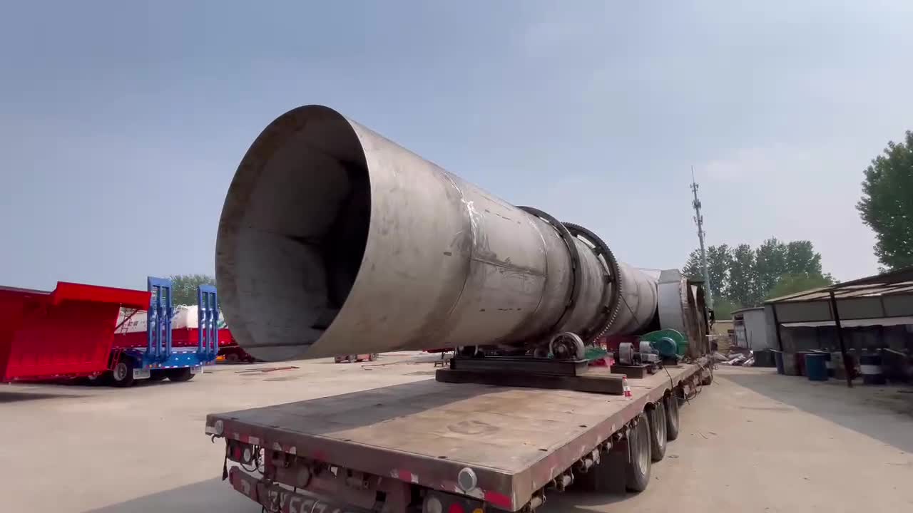 二手锯末滚筒烘干机 木屑刮板回转式烘干秸秆干燥设备 传导式加热